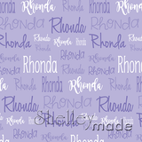 Rhonda - Typographic Design - Cursive