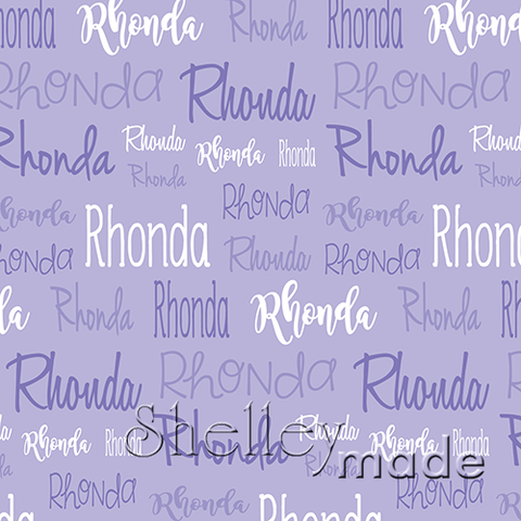 Rhonda - Typographic Design - Cursive