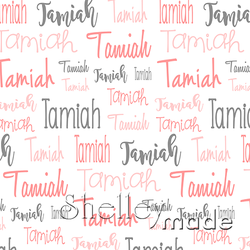 Tamiah - Typographic Design - Cursive