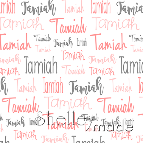 Tamiah - Typographic Design - Cursive