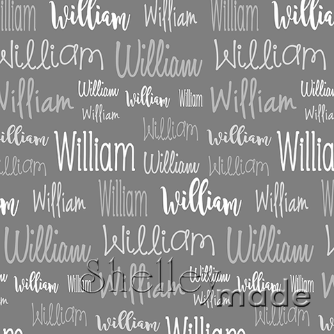 William - Typographic Design - Cursive