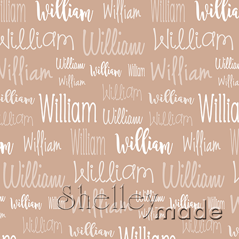 William - Typographic Design - Cursive