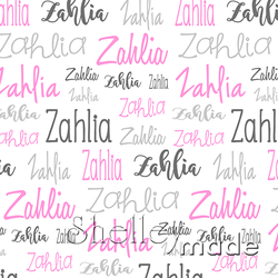 Zahlia - Typographic Design - Cursive