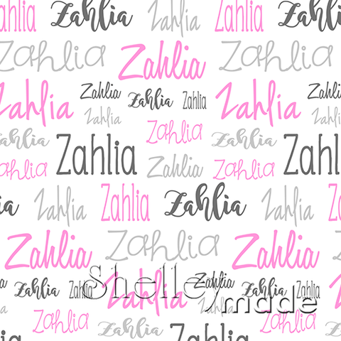 Zahlia - Typographic Design - Cursive