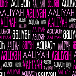 Aaliyah - Typographic Design - Print
