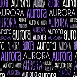 Aurora - Typographic Design - Print