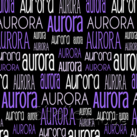 Aurora - Typographic Design - Print