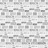 Benson - Typographic Design - Print Small