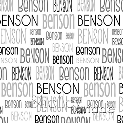Benson - Typographic Design - Print