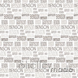 Benson - Typographic Design - Print Small