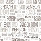 Benson - Typographic Design - Print