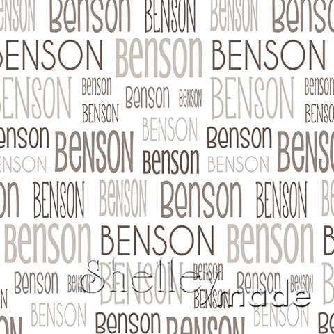 Benson - Typographic Design - Print