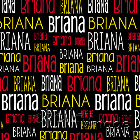 Briana - Typographic Design - Print