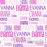 Evanna - Typographic Design - Print