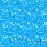 Holly - Typographic Design - Print Small