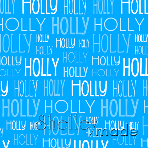 Holly - Typographic Design - Print