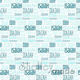 Isaiah - Typographic Design - Print Small