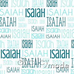 Isaiah - Typographic Design - Print
