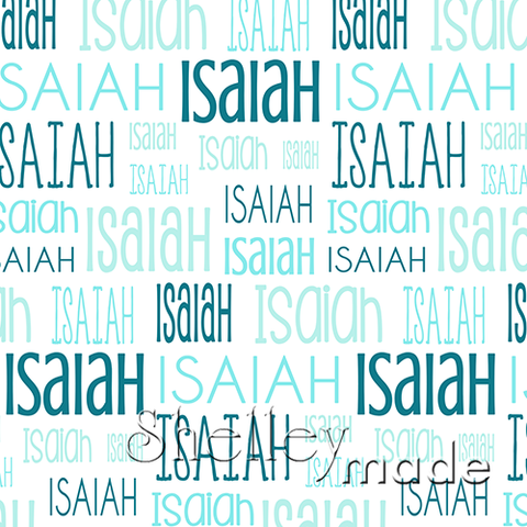 Isaiah - Typographic Design - Print