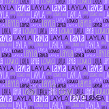 Layla - Typographic Design - Print Small
