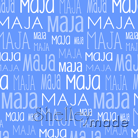 Maja - Typographic Design - Print