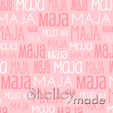 Maja - Typographic Design - Print