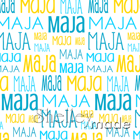 Maja - Typographic Design - Print