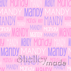 Mandy - Typographic Design - Print