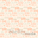 Olivia - Typographic Design - Print Small