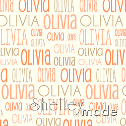 Olivia - Typographic Design - Print