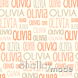 Olivia - Typographic Design - Print