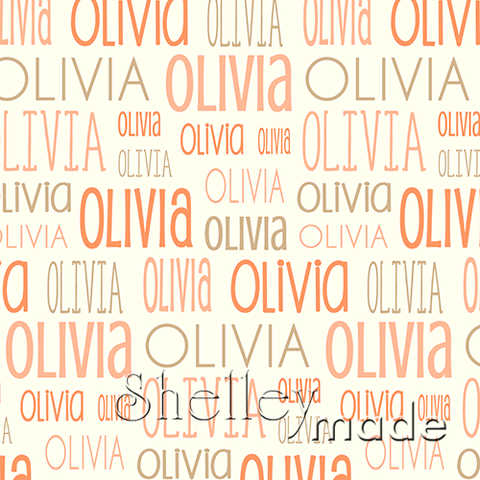 Olivia - Typographic Design - Print