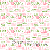 Olivia - Typographic Design - Print Small