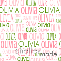 Olivia - Typographic Design - Print