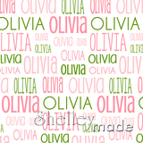 Olivia - Typographic Design - Print