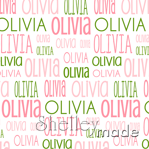 Olivia - Typographic Design - Print