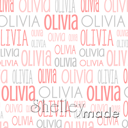 Olivia - Typographic Design - Print