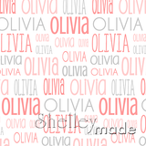 Olivia - Typographic Design - Print