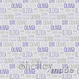 Olivia - Typographic Design - Print Small
