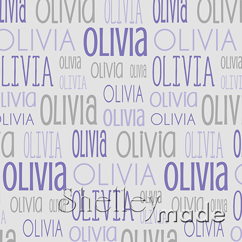 Olivia - Typographic Design - Print