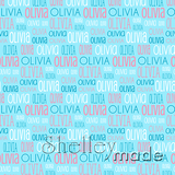 Olivia - Typographic Design - Print Small