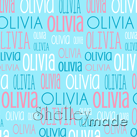 Olivia - Typographic Design - Print