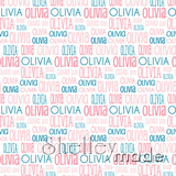 Olivia - Typographic Design - Print Small