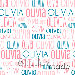 Olivia - Typographic Design - Print
