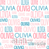 Olivia - Typographic Design - Print