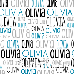 Olivia - Typographic Design - Print