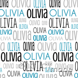 Olivia - Typographic Design - Print