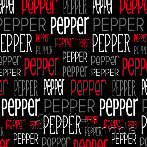 Pepper - Typographic Design - Print