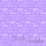 Poppy - Typographic Design - Print Small