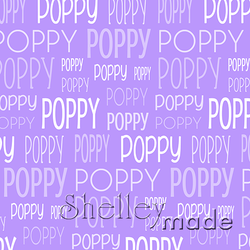 Poppy - Typographic Design - Print
